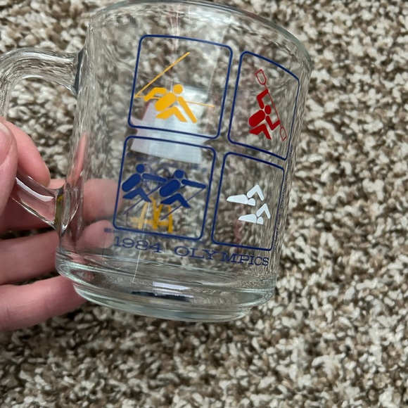 Vintage 1984 McDonalds Los Angeles Olympic Glass Coffee Mug -Set of 2 - Picture 5 of 8